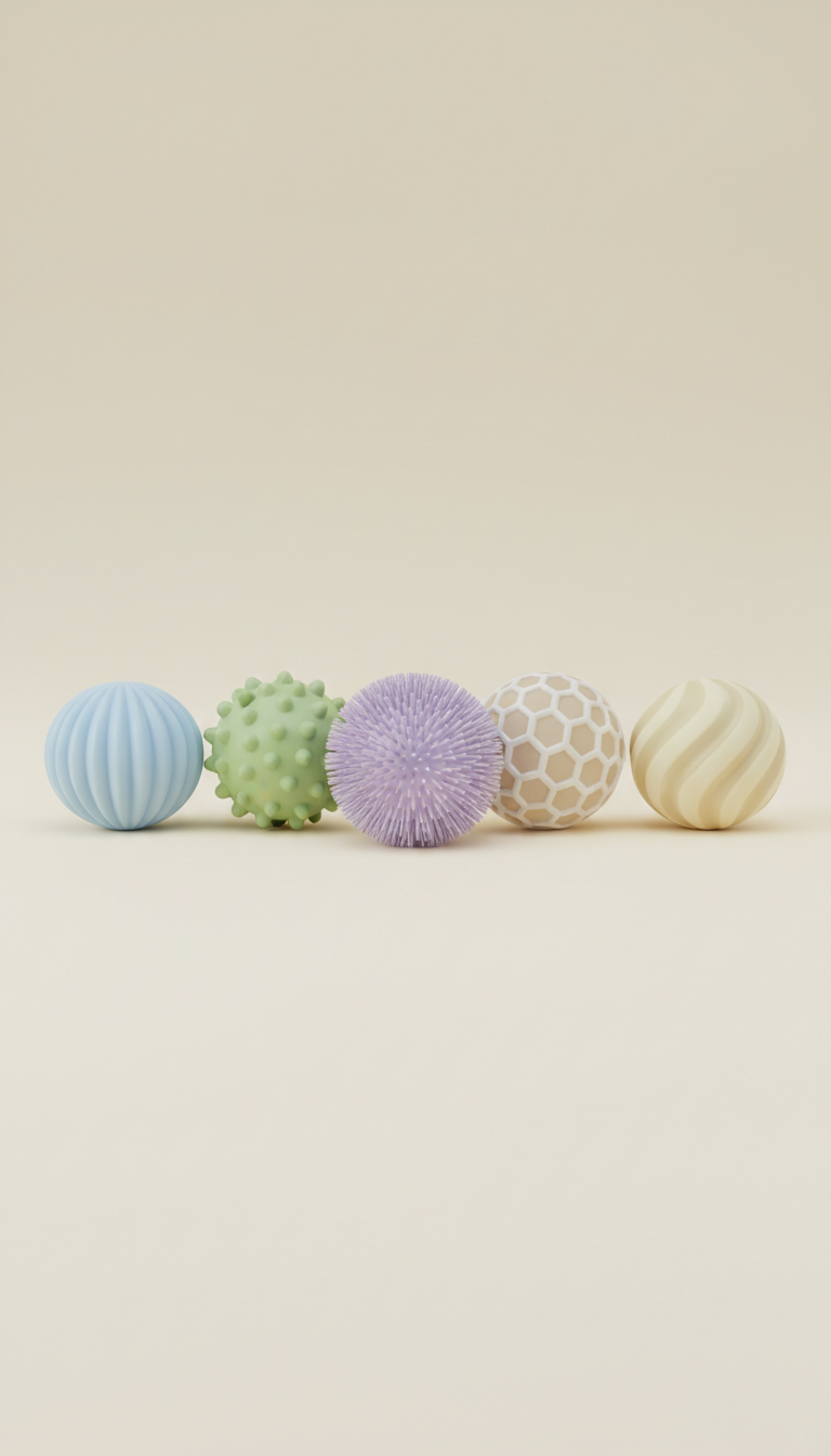 Sensory Balls Set In Calming Tones